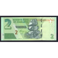 Зимбабве 2 доллара 2016г.